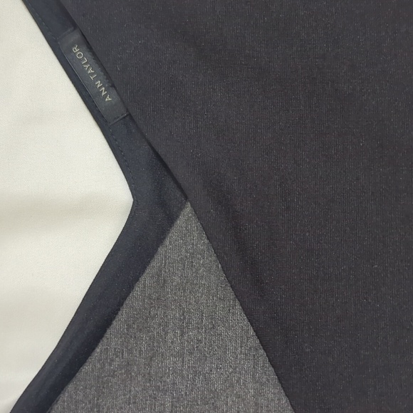 NWT Ann Taylor Short Sleeve V Neck Top, Color Gray/Black Size XXL - Picture 10 of 14